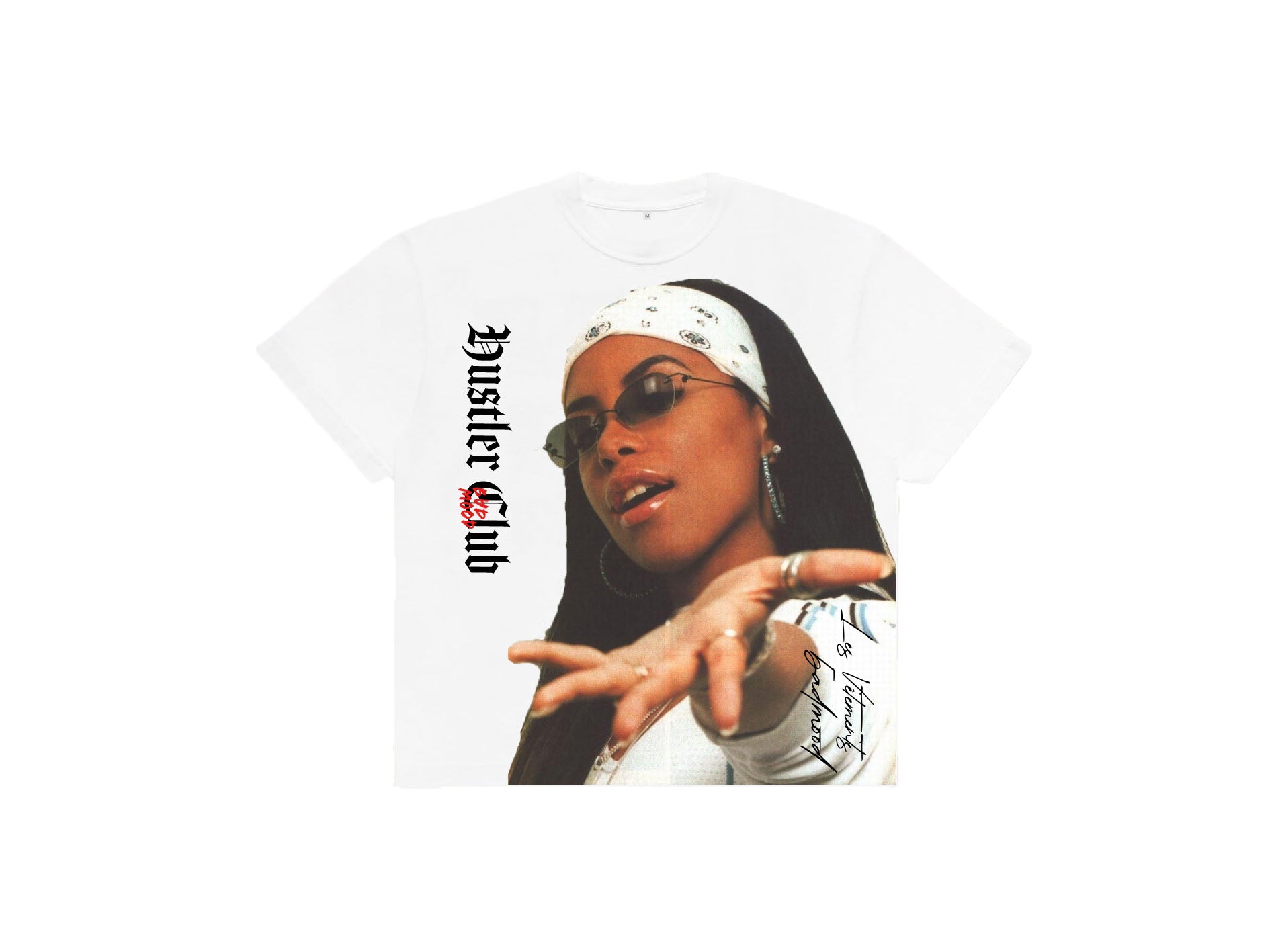 White Aaliyah T-shirt