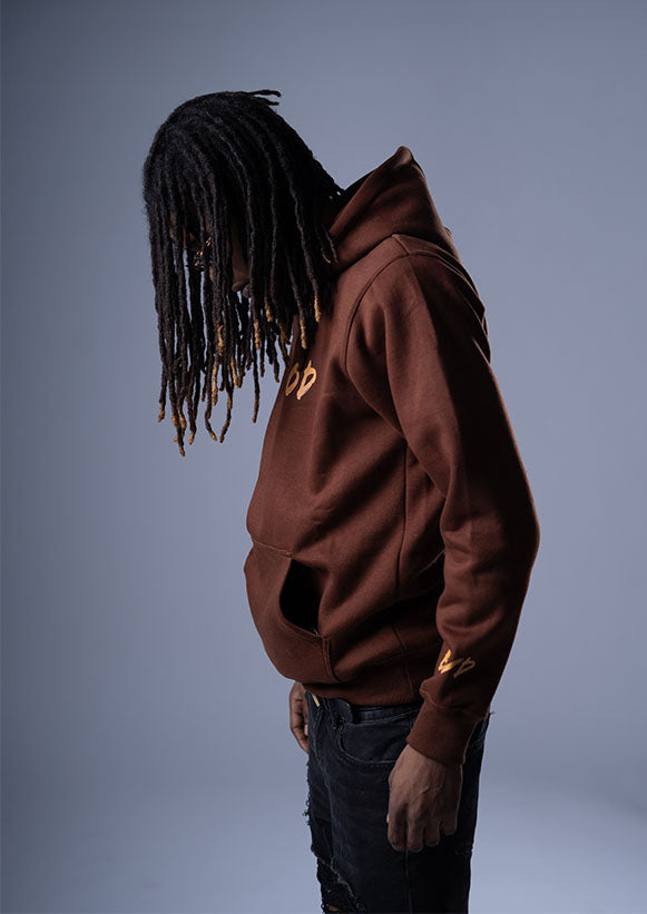 Brown Hustler club hoodies