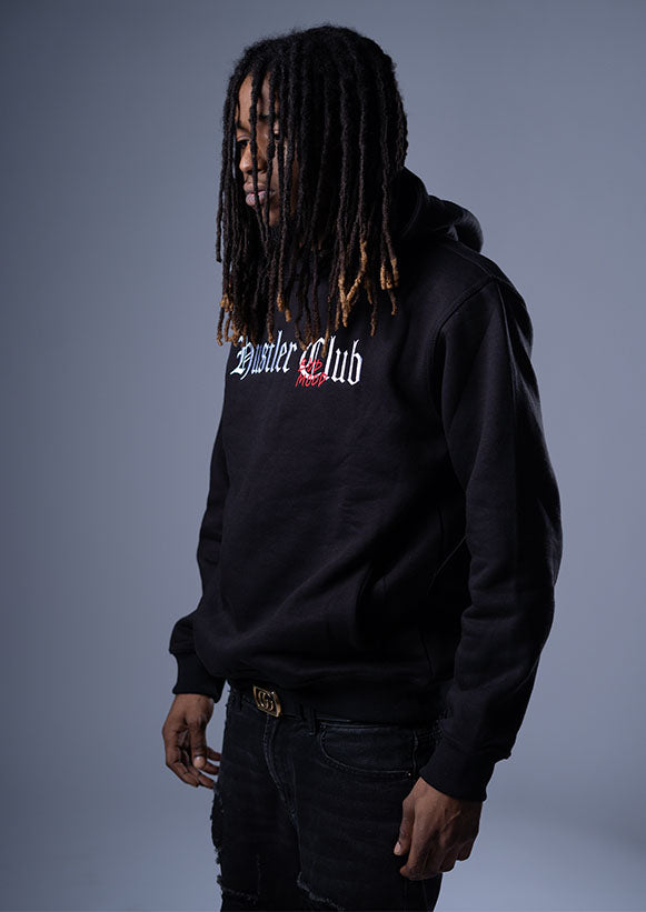 Black Hustler club hoodies