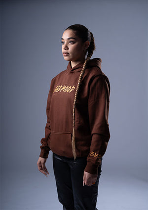 Brown Hustler club hoodies